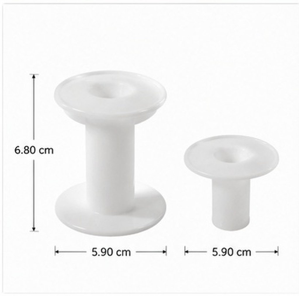 Embroidery Threads - 10Pcs Plastic Spools White Versatile Empty