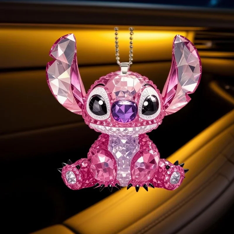 Embroidery Keychain - Disney 2D Flat,Stitch anime merchandise ，