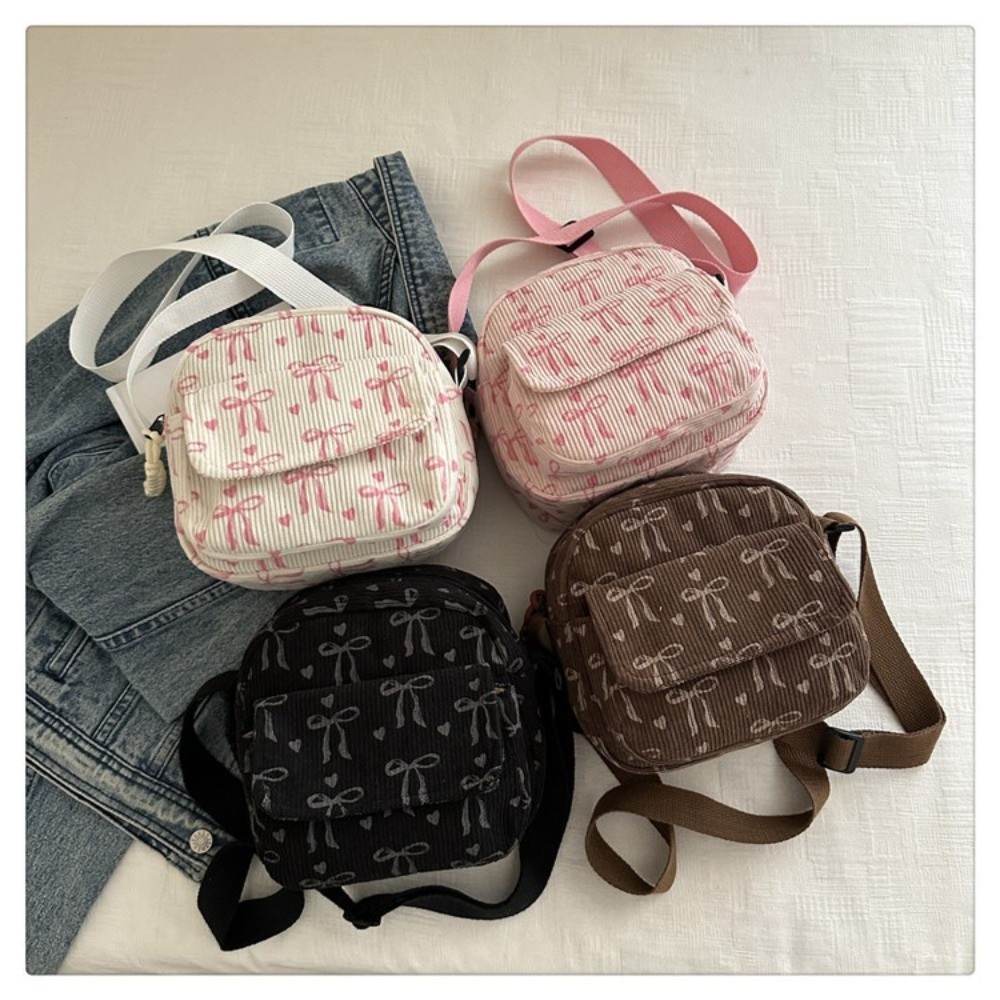 Embroidery Kit Pouch - Women's Corduroy Small Shoulder Bag Teenager