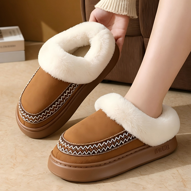 Embroidery Print - Winter 2026 Faux Suede Thick Warm
