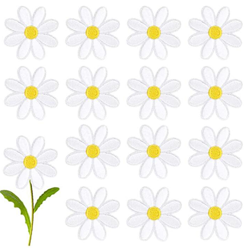 Embroidery Daisy Flower - 10Pcs Daisy Flower Iron On Patches