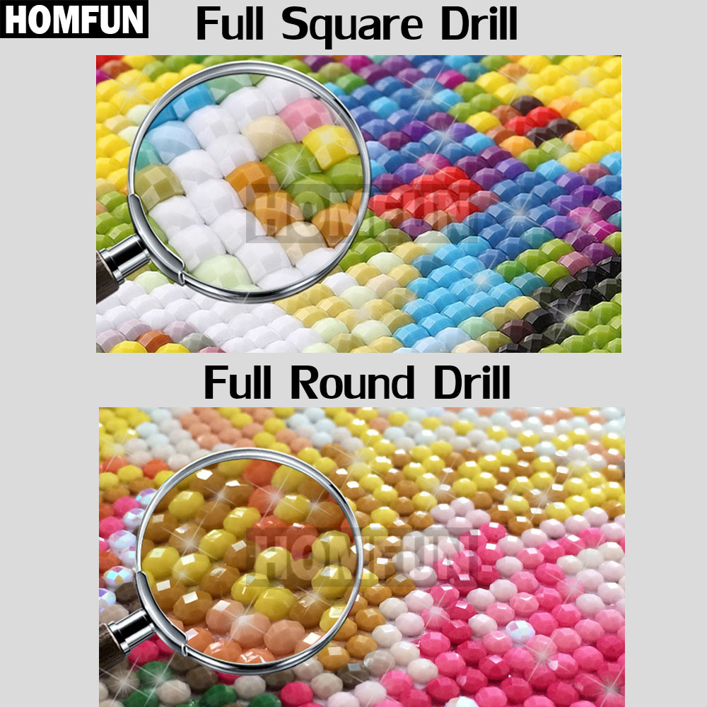 HOMFUN Full Square/Round Drill - Embroidery Jesus recension och pris