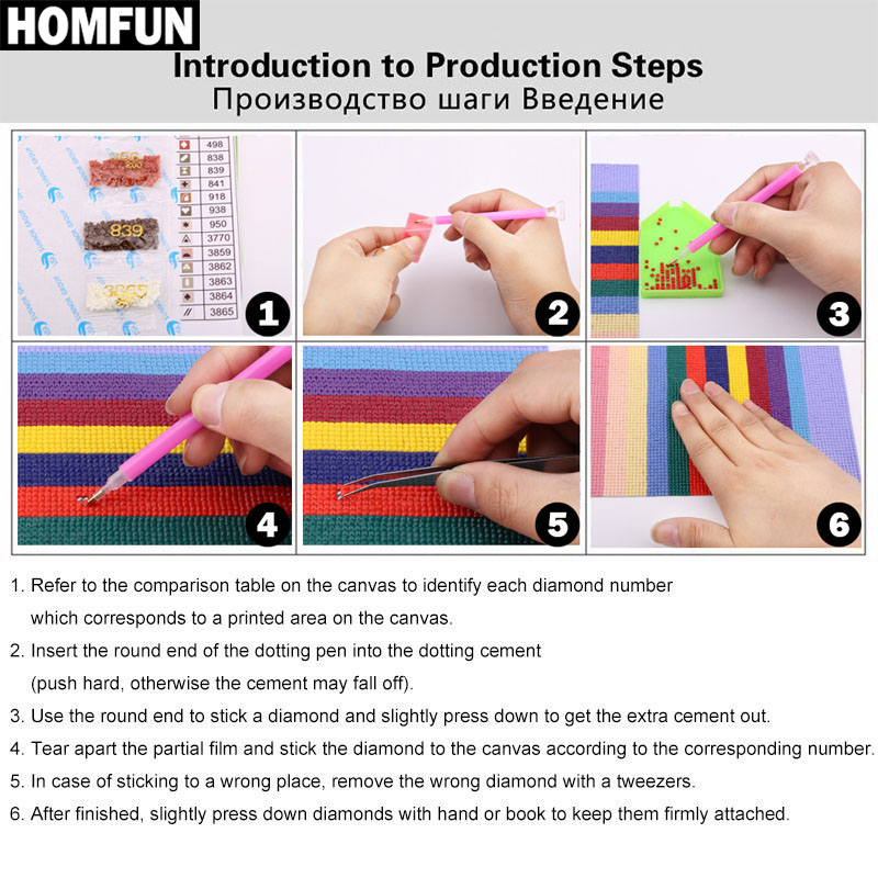 HOMFUN Full Square/Round Drill - Embroidery Jesus recension och pris