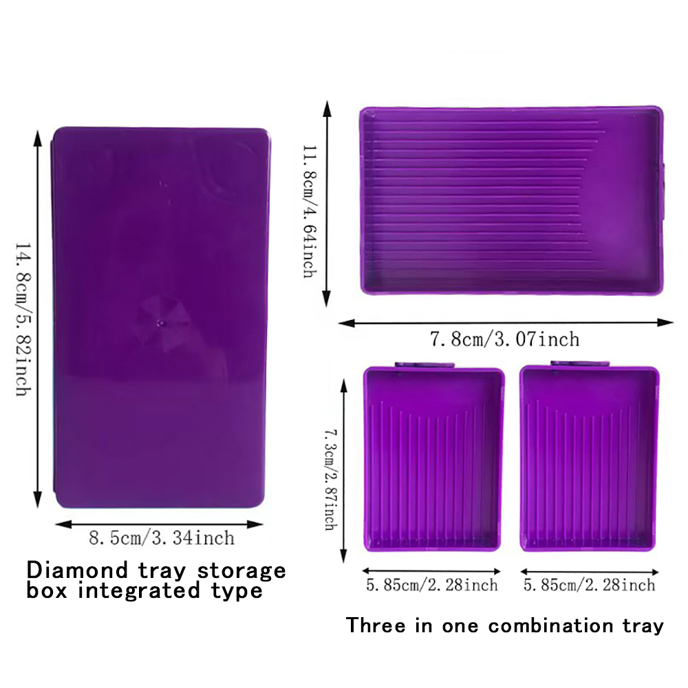 Diamond Painting Tray with Lid - Embroidery Kit Starter recension och pris