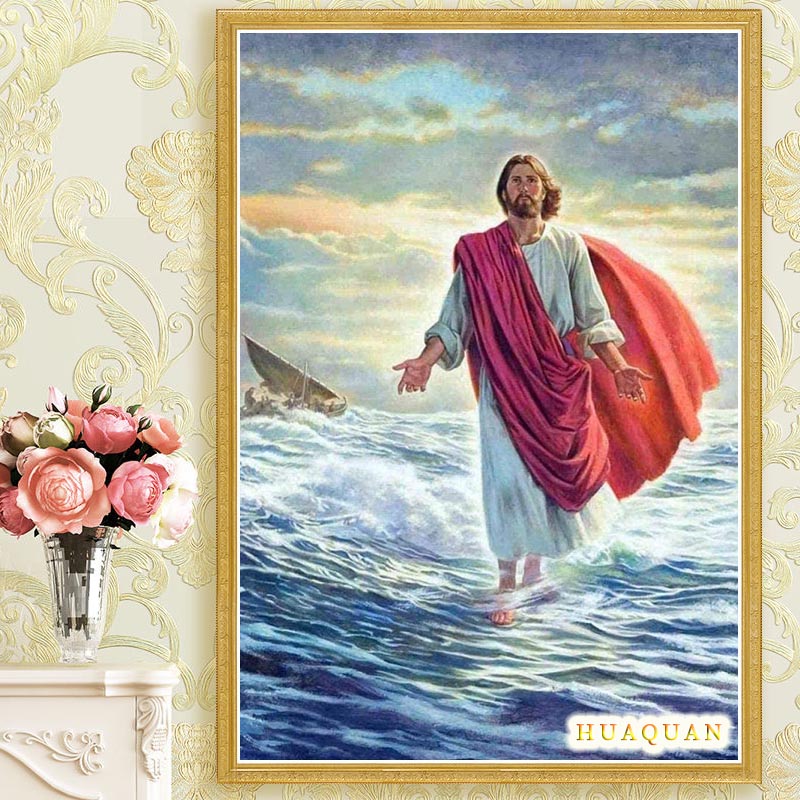 Christianity Jesus Walked On T - Embroidery Jesus recension och pris