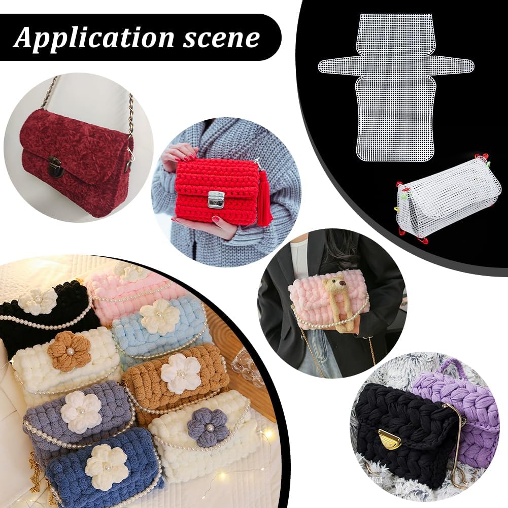 1-4Pcs Plastic Mesh Canvas She - Embroidery Paper recension och pris