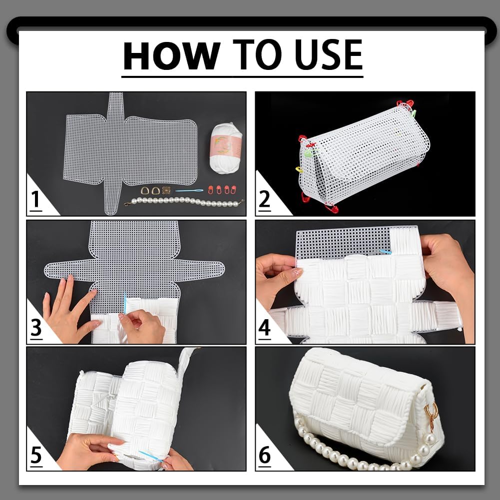 1-4Pcs Plastic Mesh Canvas She - Embroidery Paper recension och pris