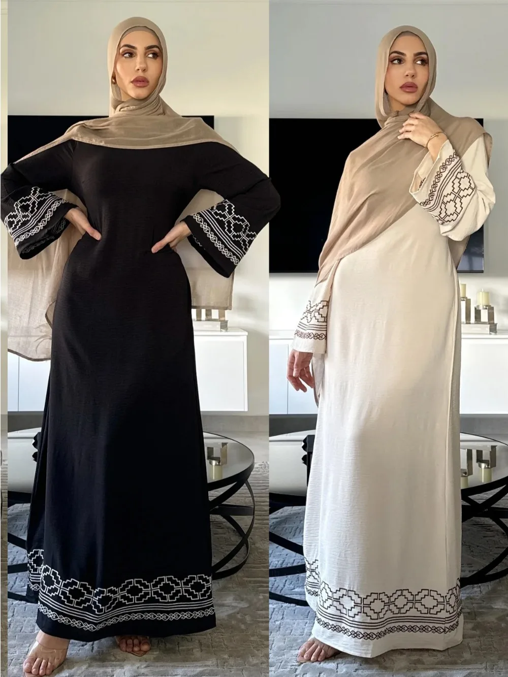 Eid Embroidery Muslim Dress fo - Embroidery Arabic recension och pris