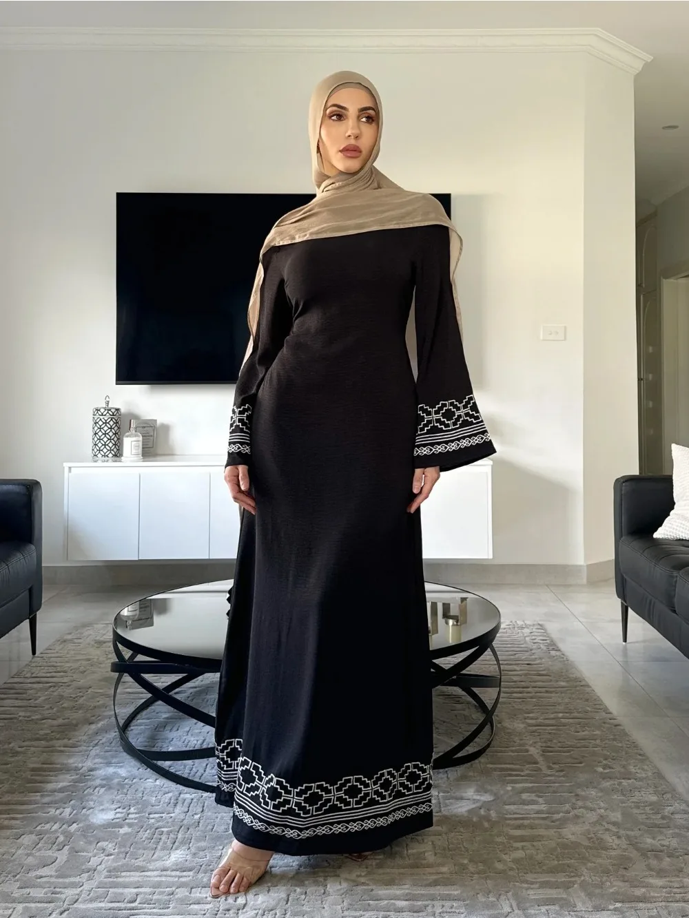 Eid Embroidery Muslim Dress fo - Embroidery Arabic recension och pris