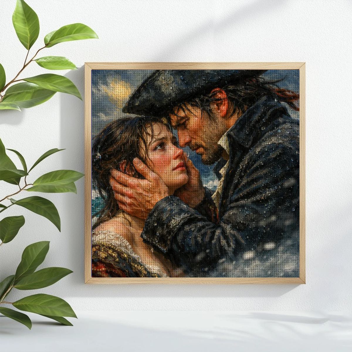 1pc 40X40CM/15.74inch Couple S - Embroidery Lovers recension och pris