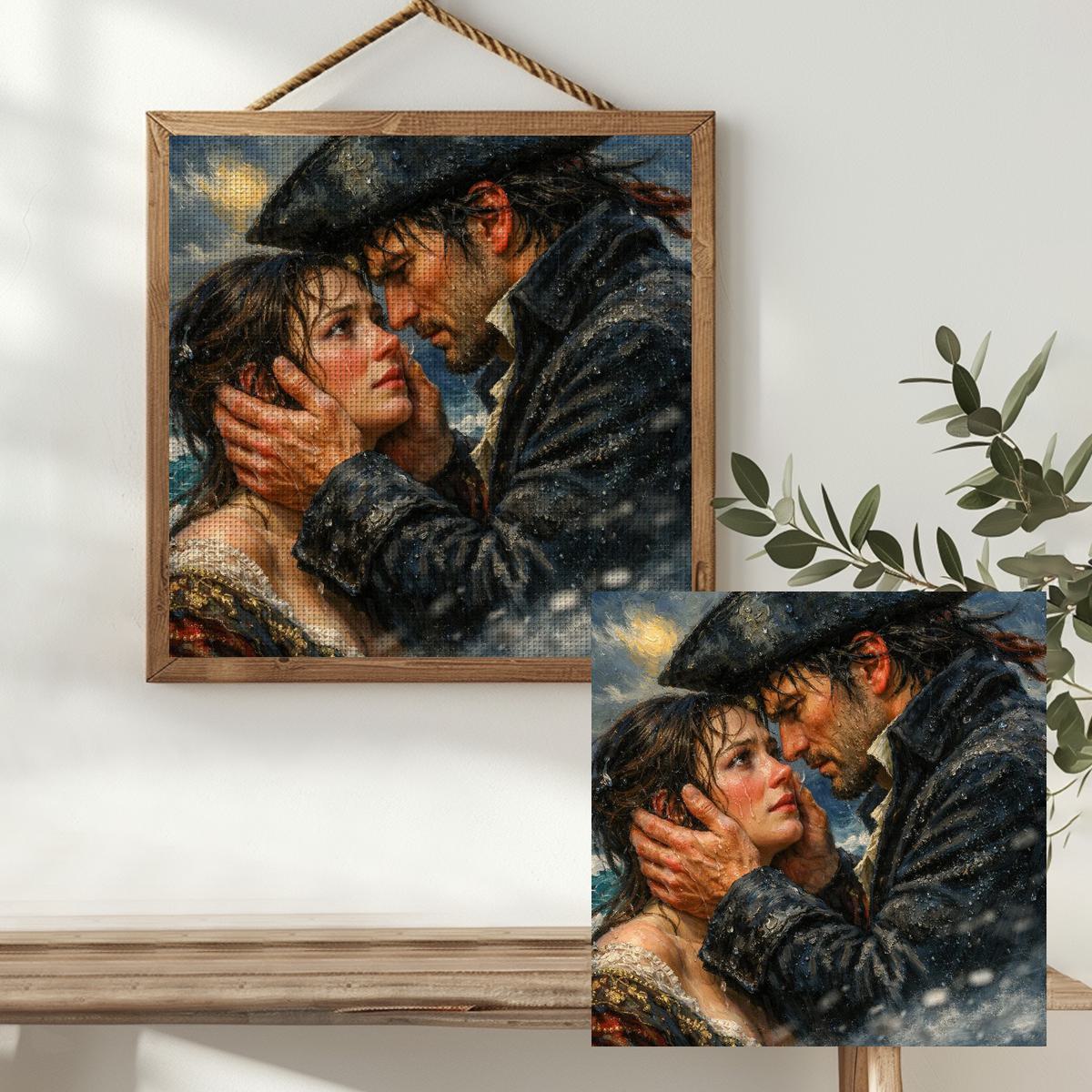1pc 40X40CM/15.74inch Couple S - Embroidery Lovers recension och pris