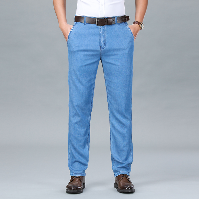 2026 New Spring Men's Light Bl - Embroidery On Jeans recension och pris