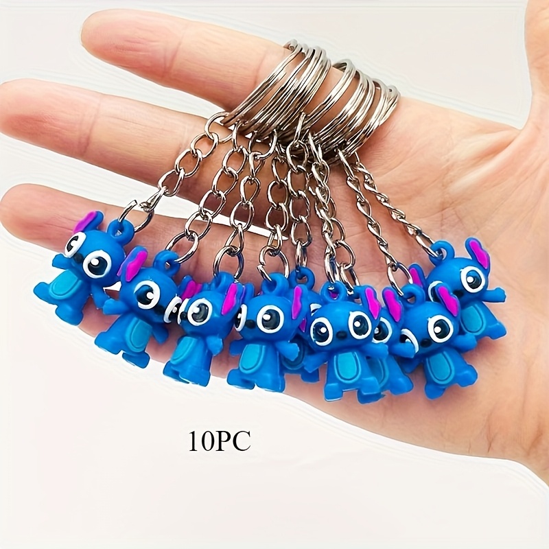 10pcs Disney Stitch Keychain,  - Embroidery Keychain recension och pris