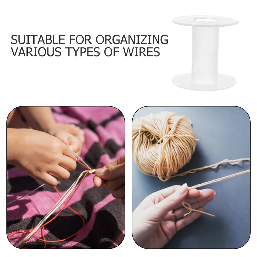 5Pcs Plastic Wire Spools Trans - Embroidery Threads recension och pris