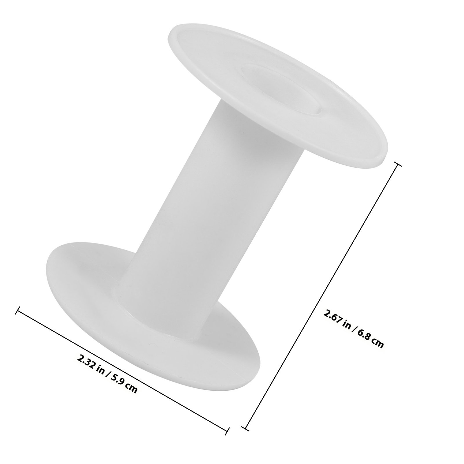 10Pcs Plastic Spools White Ver - Embroidery Threads recension och pris
