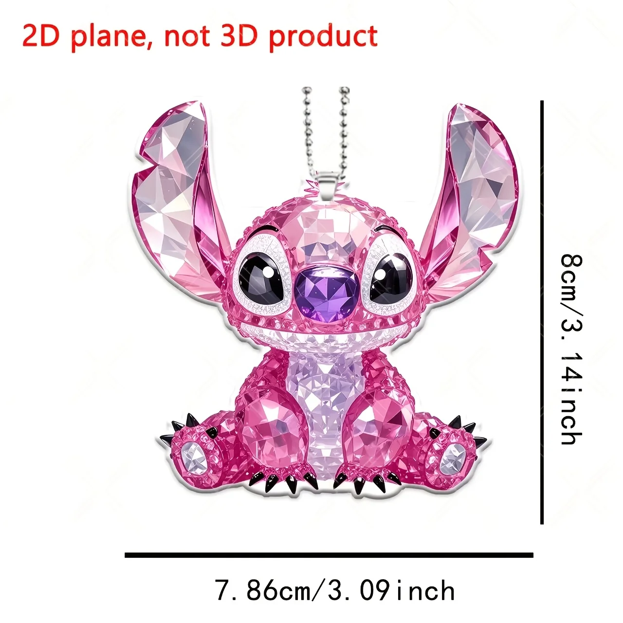 Disney 2D Flat,Stitch anime me - Embroidery Keychain recension och pris