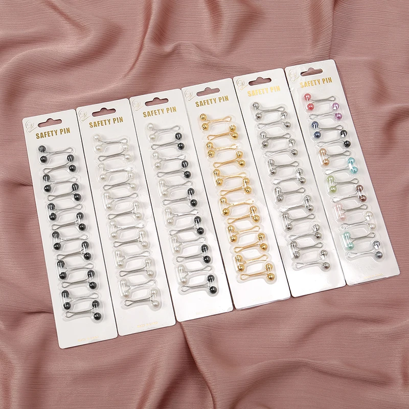 12pcs/Bag Muslim Hijab Pins Sc - Embroidery Arabic recension och pris
