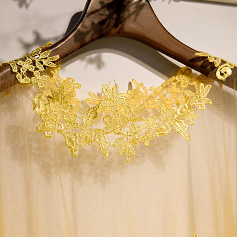 Women's Spring Summer flower e - Embroidery Yellow recension och pris