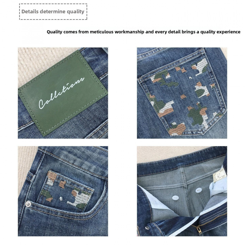 Vintage Washed Denim Jeans for - Embroidery On Jeans recension och pris