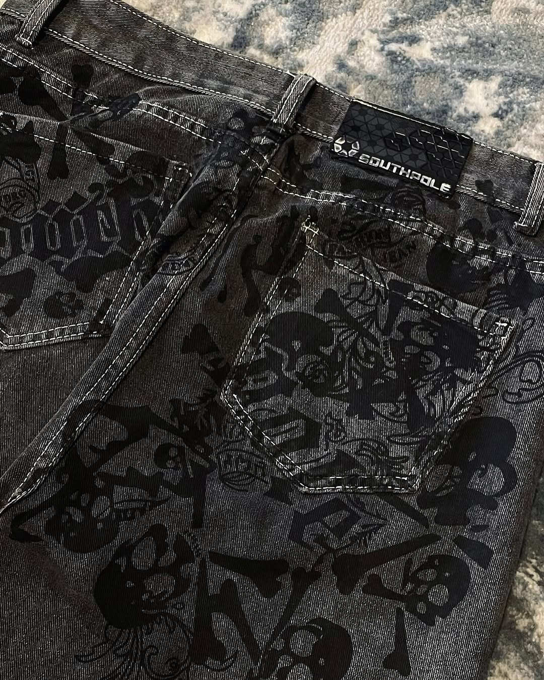 Y2K Street New Skull Embroider - Embroidery On Jeans recension och pris