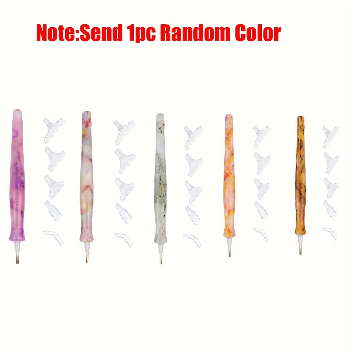 1pc Random Color Resin Retro D - Embroidery Service recension och pris