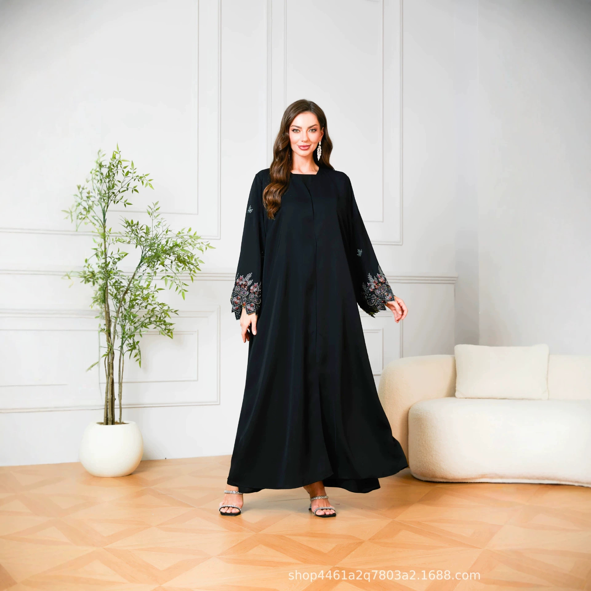 Eid Dress Muslim Abaya Women S - Embroidery Arabic recension och pris