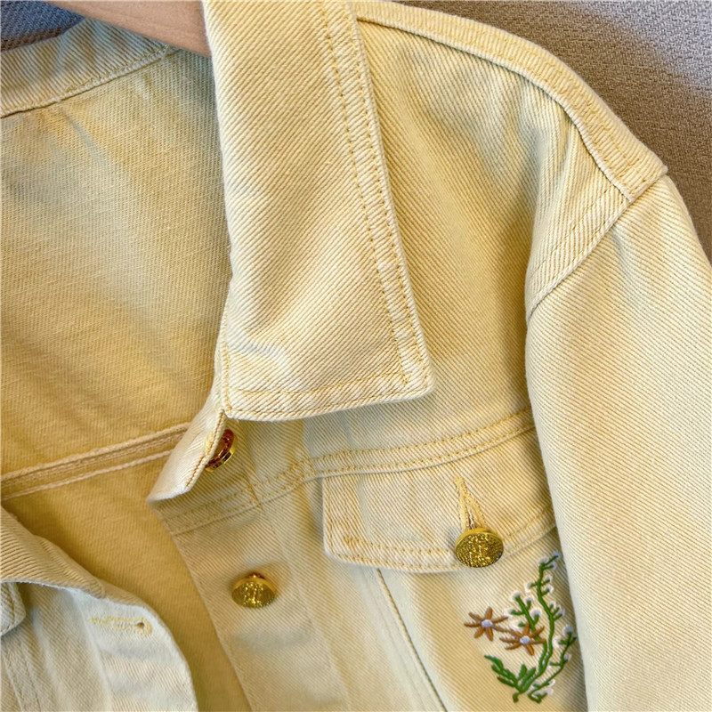 Korean Vintage Flower Embroide - Embroidery Yellow recension och pris