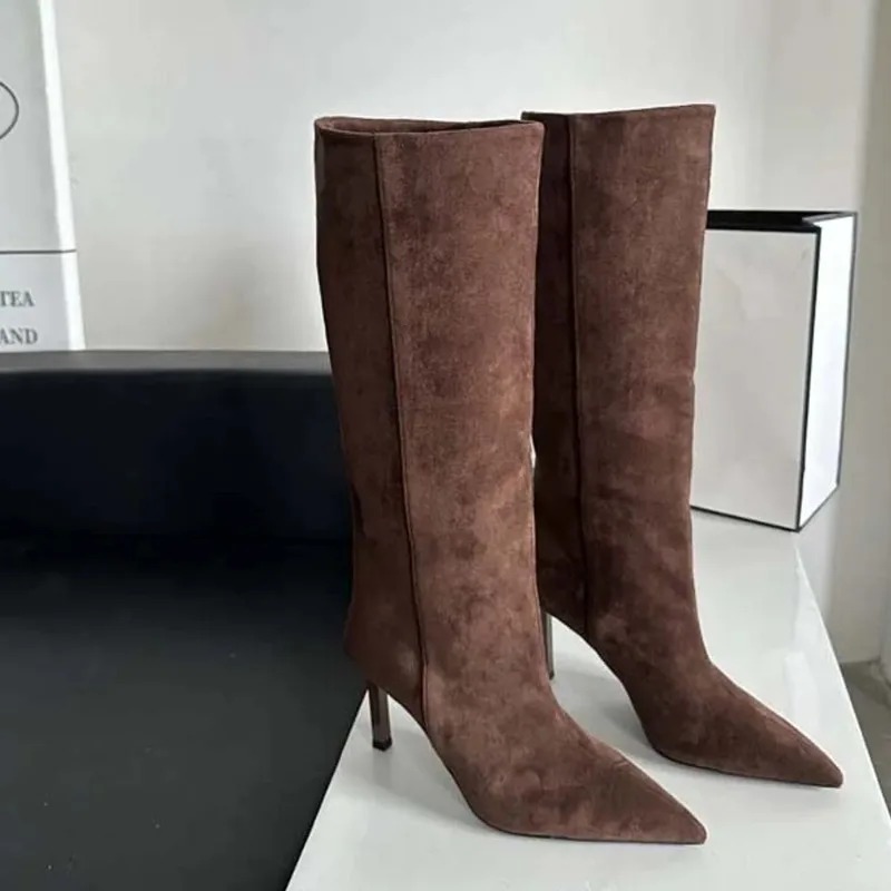 Luxury Women Long Boots Fashio - Embroidery Design recension och pris
