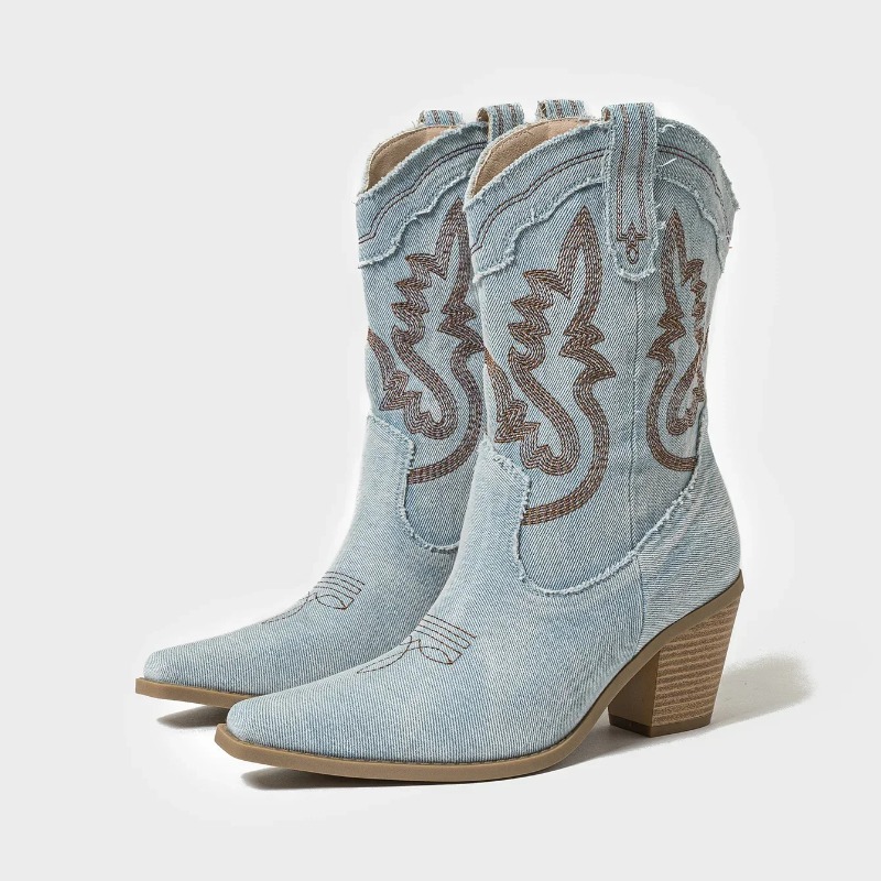 2025 Autumn and Winter Women's - Embroidery On Jeans recension och pris