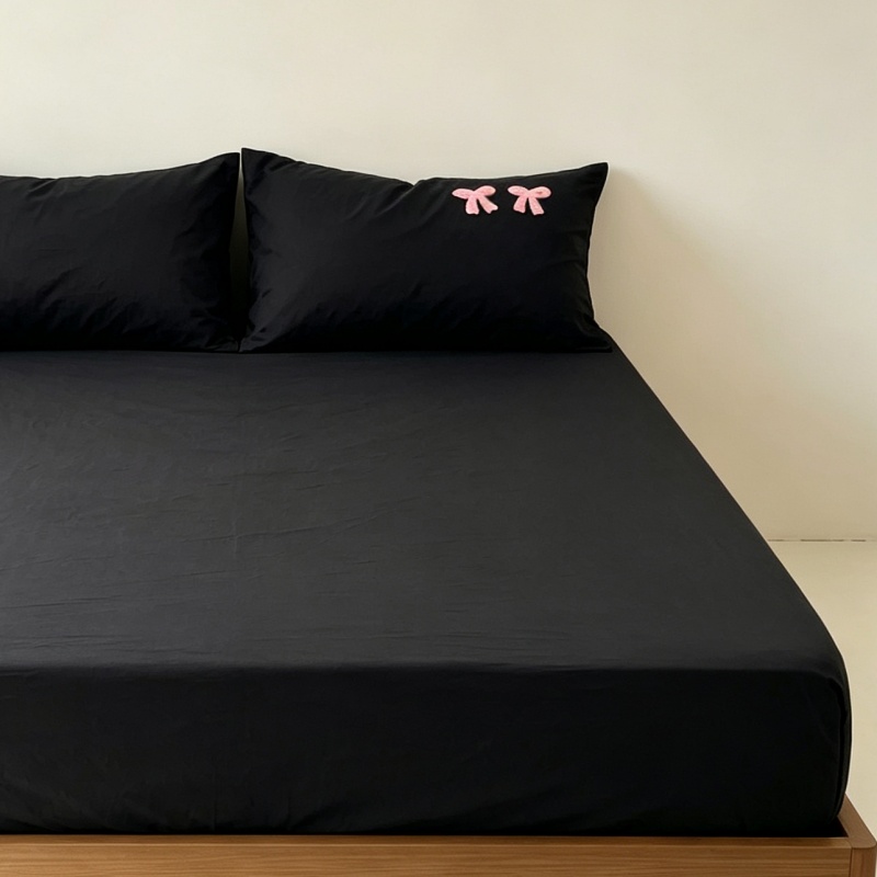 3Pcs Fitted Bed Sheet With Ela - Embroidery Paper recension och pris
