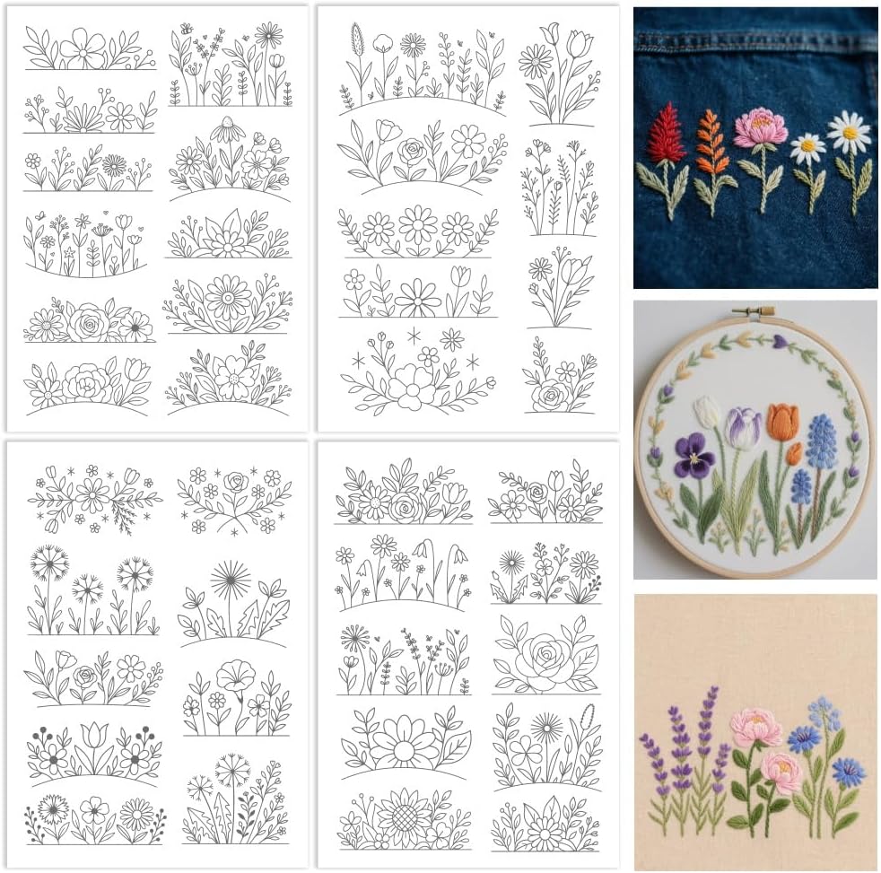 Flowers Water Soluble Stabiliz - Embroidery Paper recension och pris