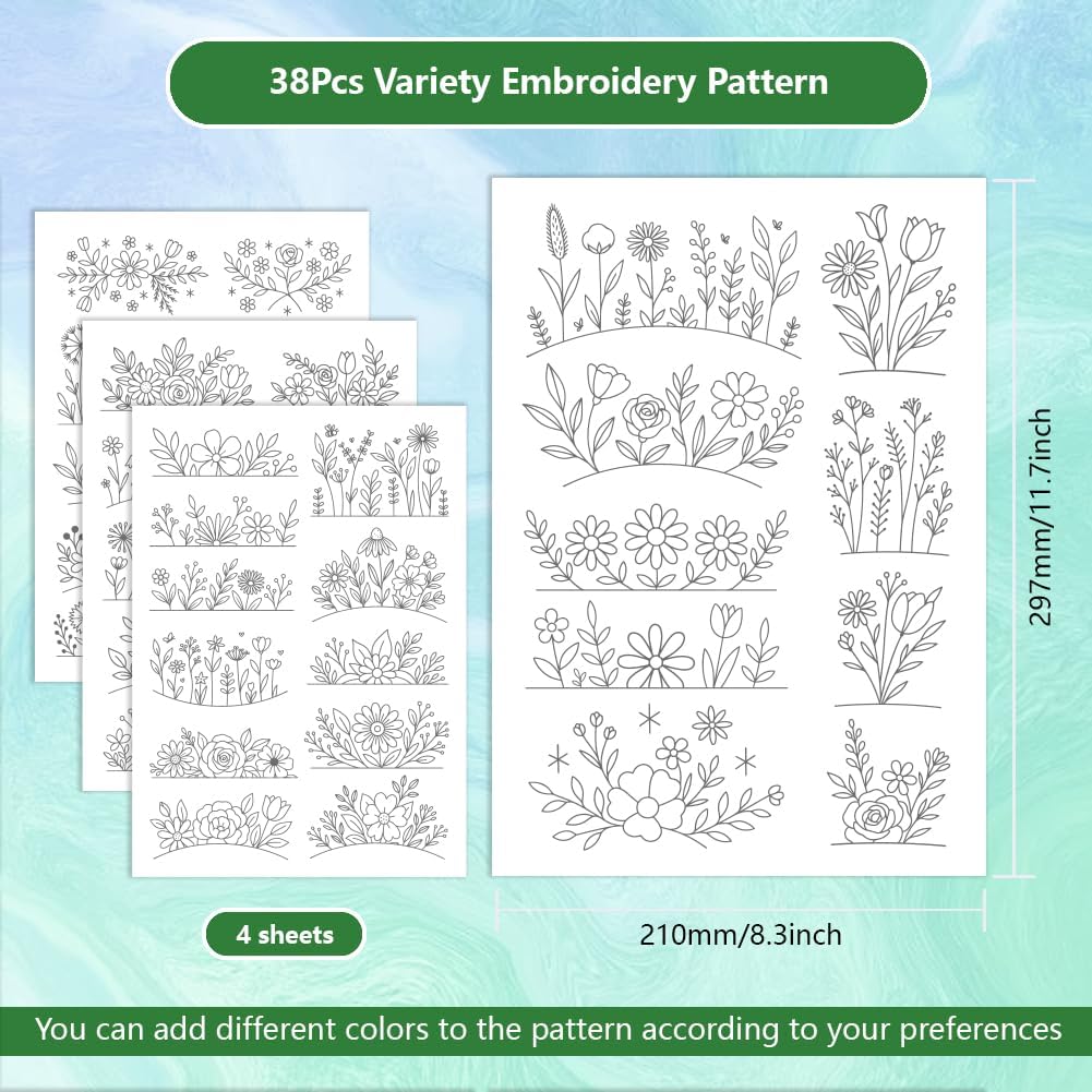 Flowers Water Soluble Stabiliz - Embroidery Paper recension och pris