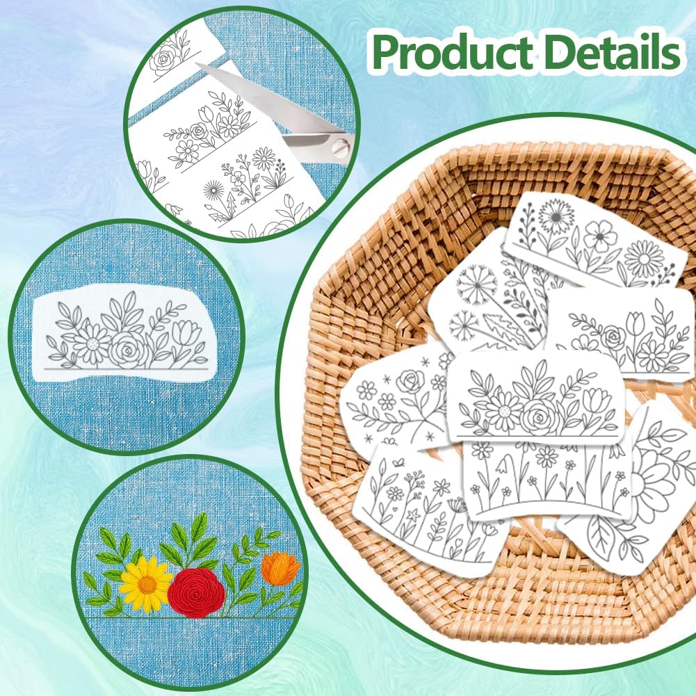 Flowers Water Soluble Stabiliz - Embroidery Paper recension och pris