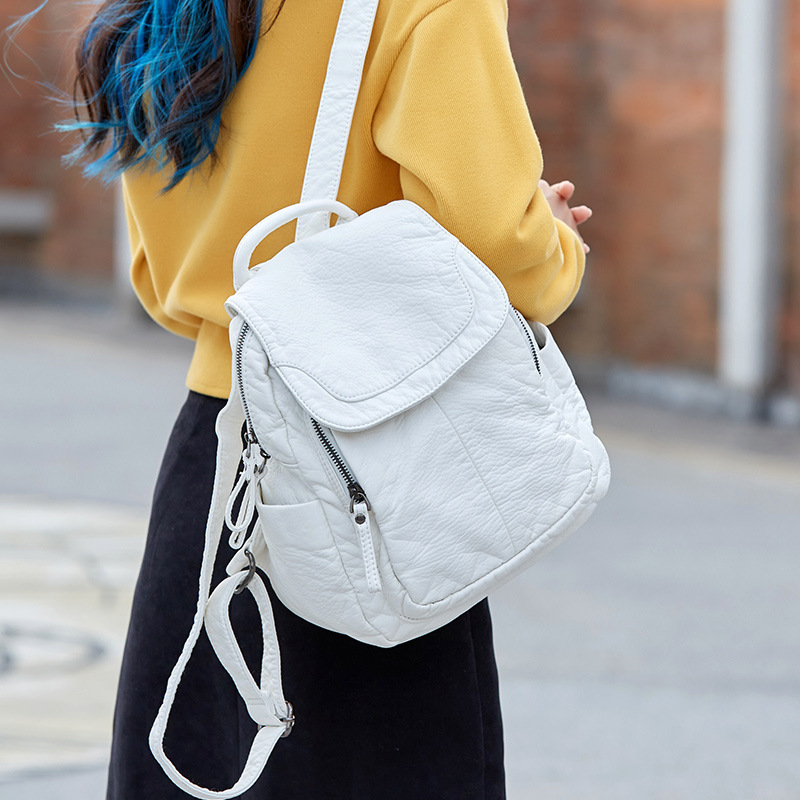 Women's Backpack White Washed  - Embroidery Kit Pouch recension och pris