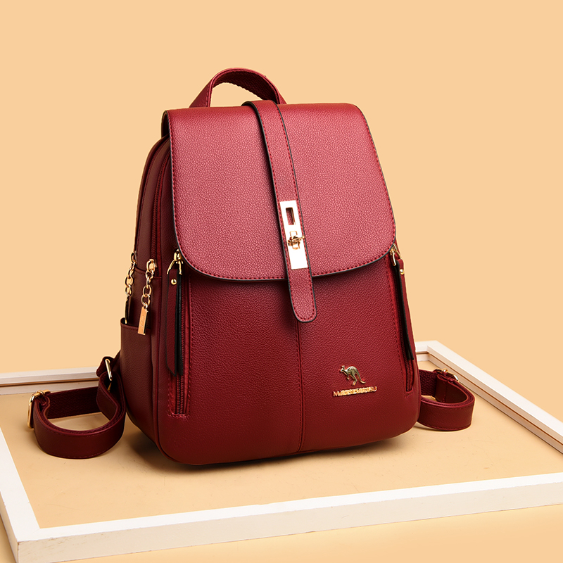 Luxury Women Leather Backpacks - Embroidery Kit Pouch recension och pris