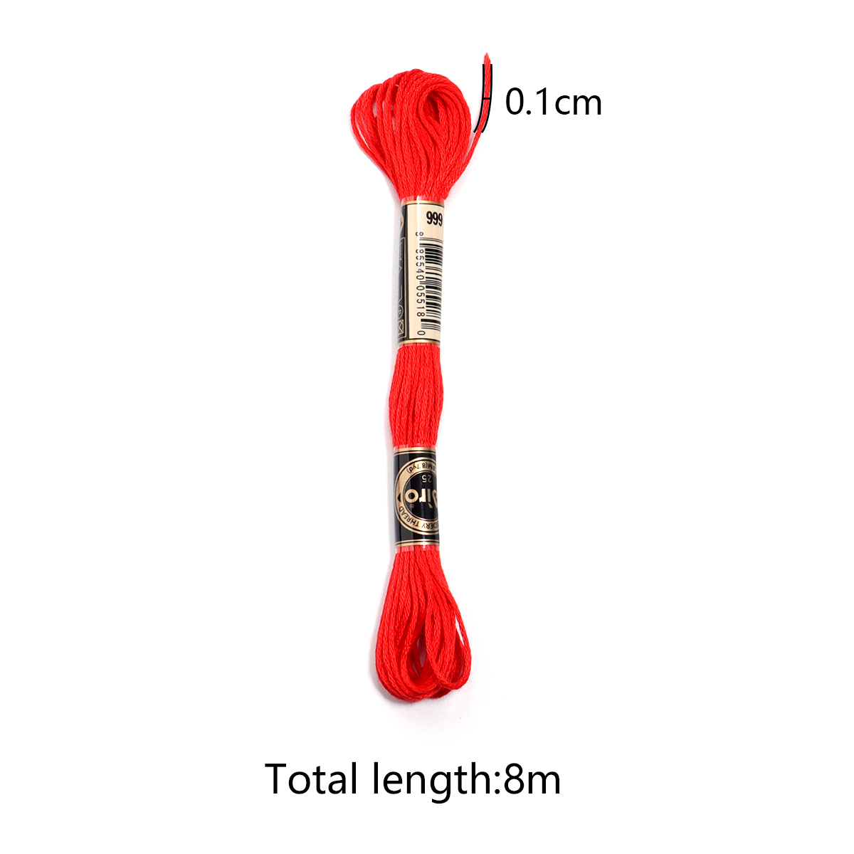 6Pcs/Lot Multicolor Polyester  - Embroidery Threads recension och pris
