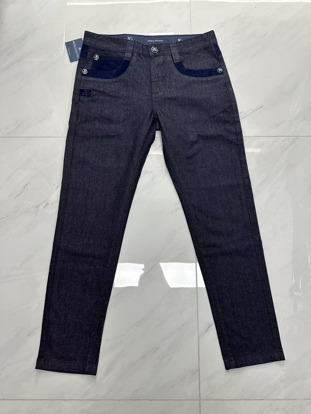 OECHSLI Jeans Cotton Thick Men - Embroidery On Jeans recension och pris
