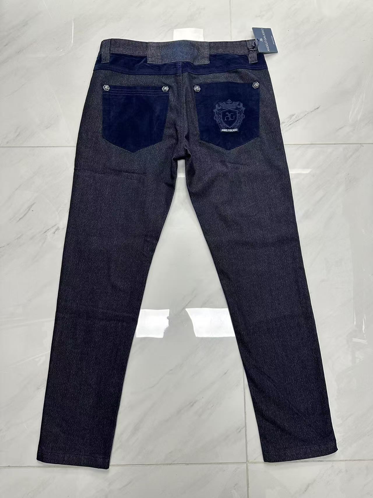 OECHSLI Jeans Cotton Thick Men - Embroidery On Jeans recension och pris