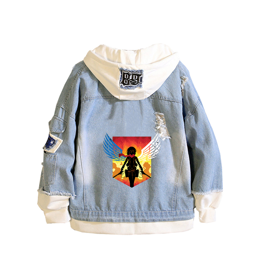 Attack on Titan Anime Denim Ja - Embroidery On Jeans recension och pris