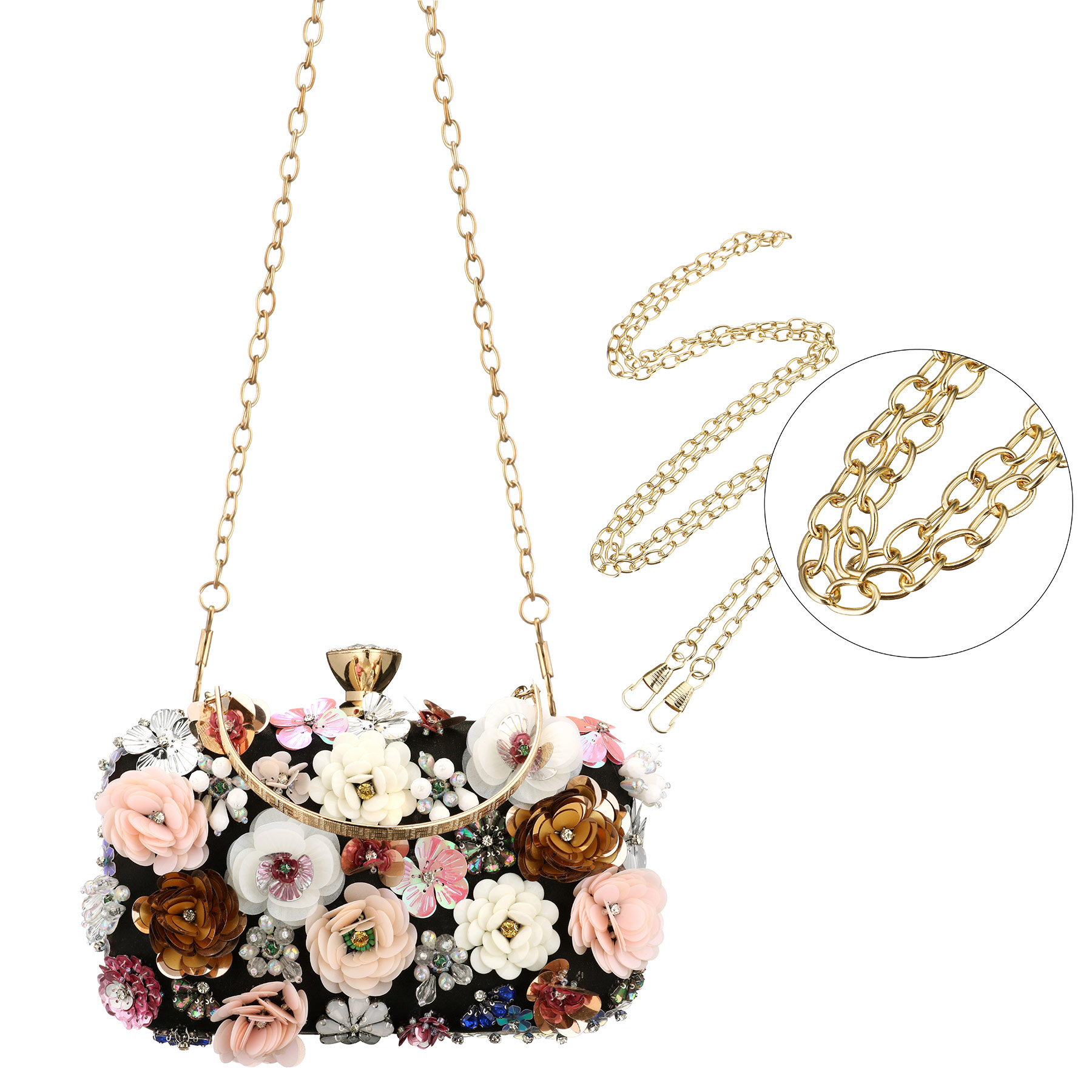 Fashion Women Evening Bags Flo - Embroidery Kit Pouch recension och pris