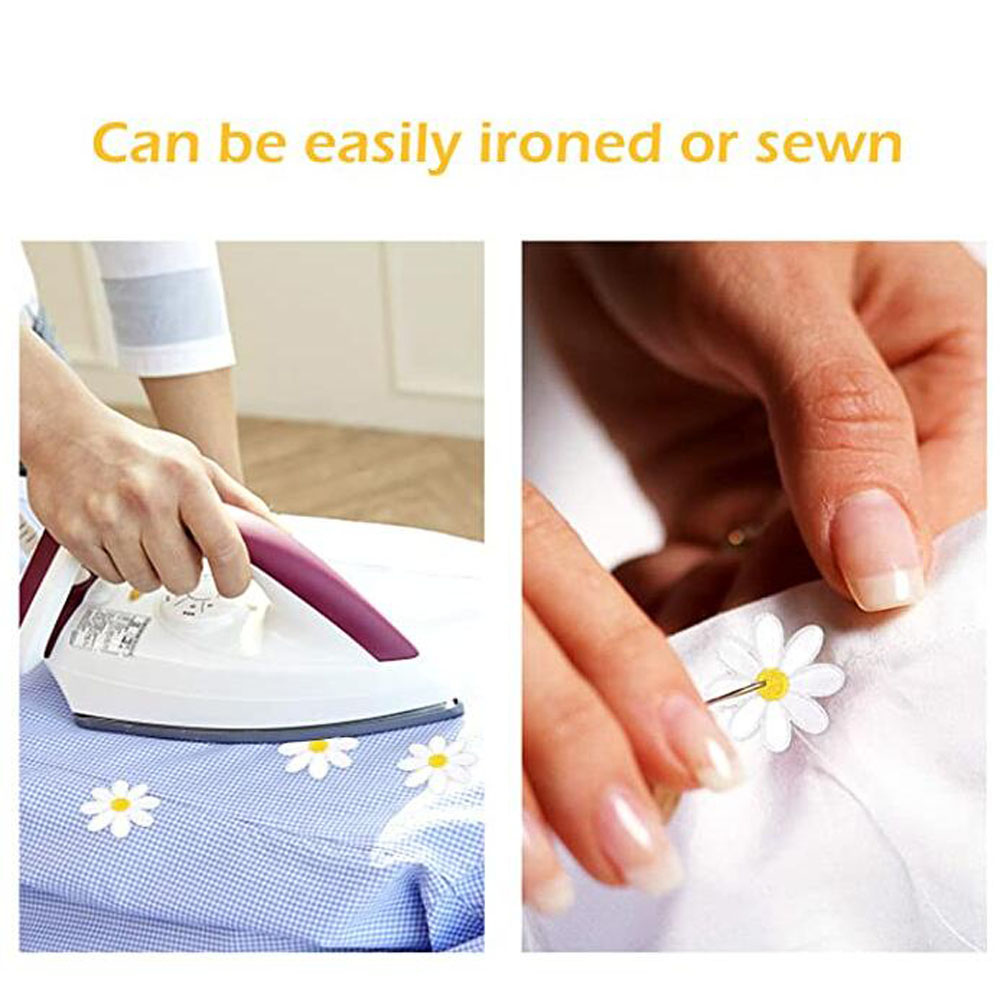 10Pcs Daisy Flower Iron On Pat - Embroidery Daisy Flower recension och pris