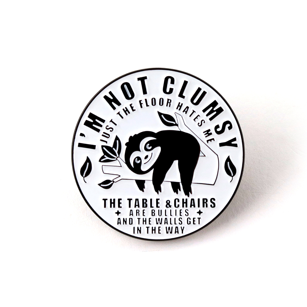 Art Text Enamel Pin Cartoon An - Embroidery Texture recension och pris