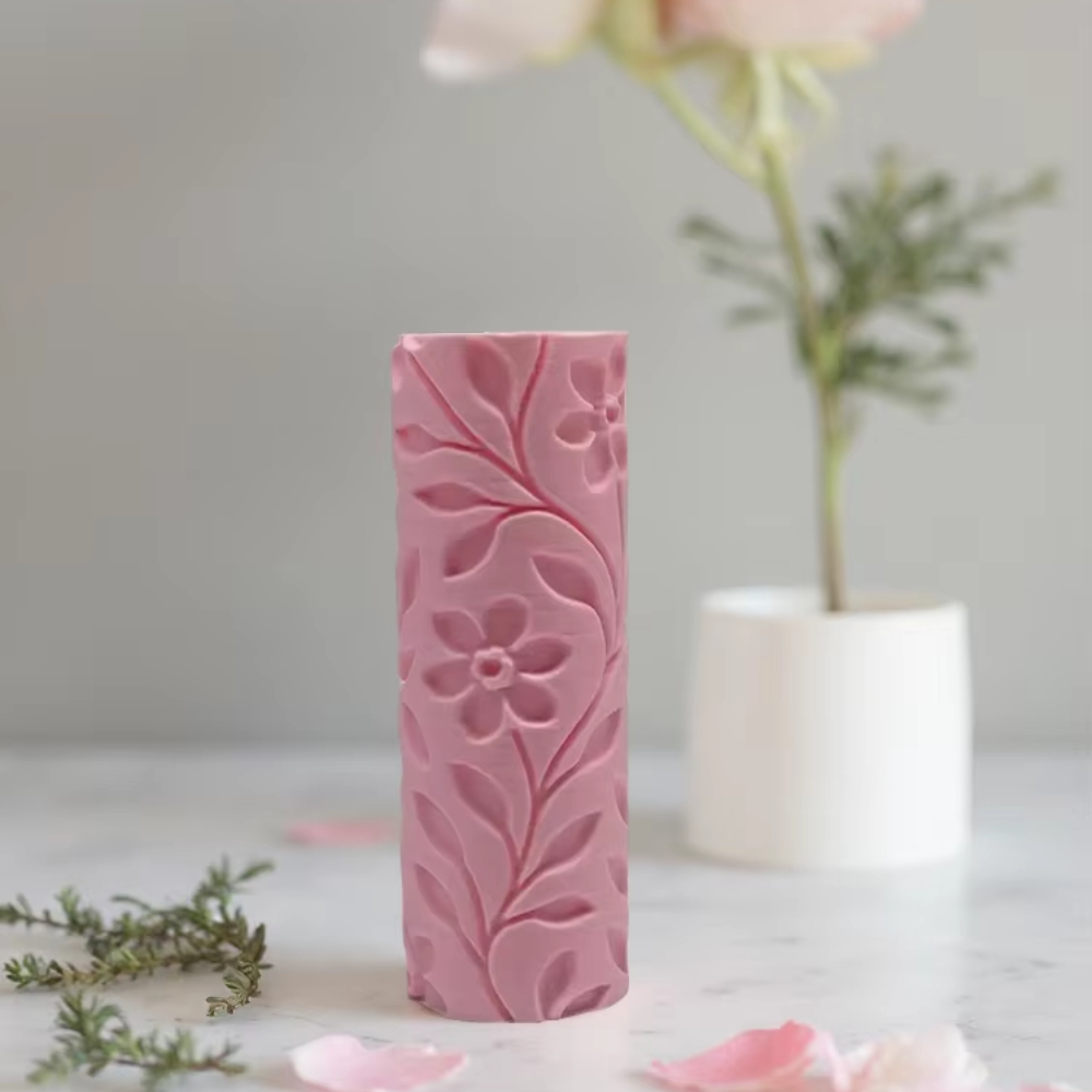 Happy Petals Pattern Clay Reli - Embroidery Texture recension och pris