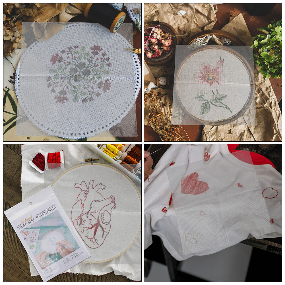 8Pcs Water Soluble Embroidery  - Embroidery Paper recension och pris