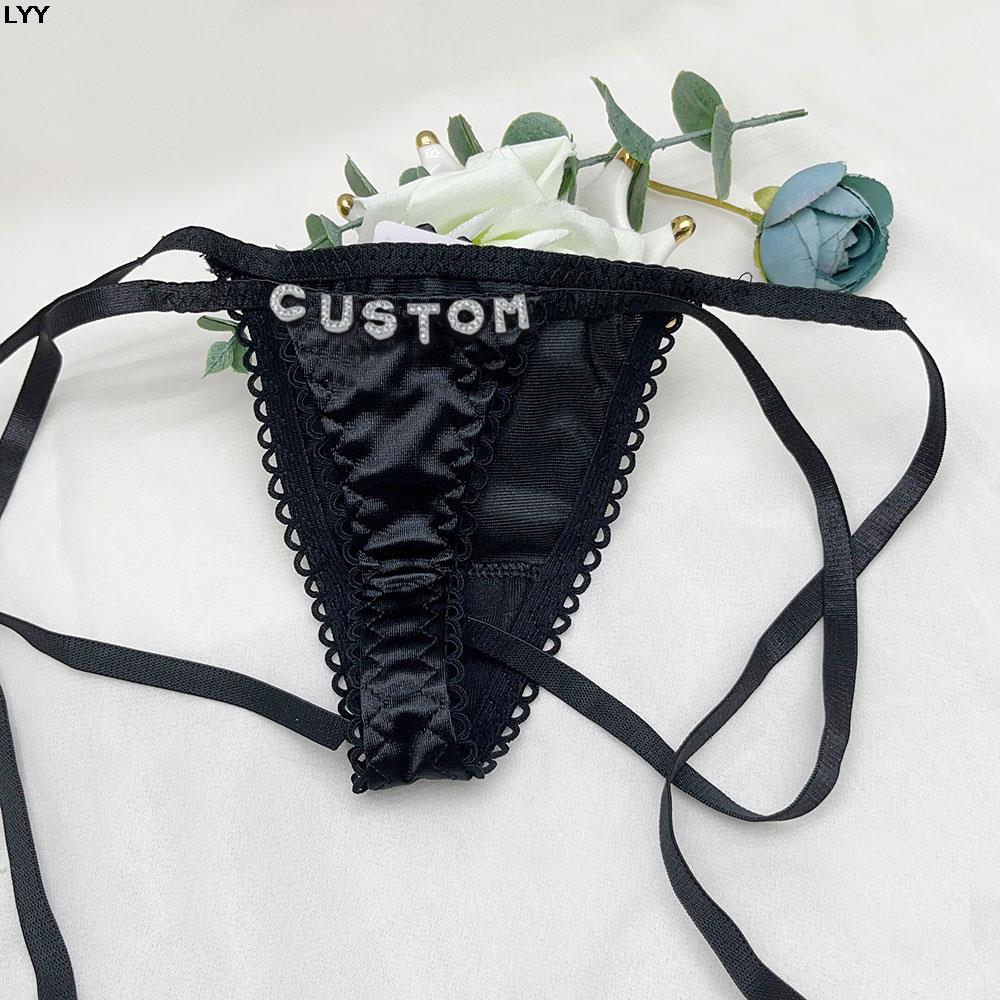 Custom Name Thongs Triangle Br - Embroidery Underwear recension och pris