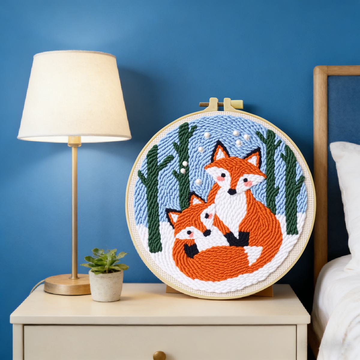 20X20CM/7.87inch Animal - Fox  - Embroidery Paper recension och pris