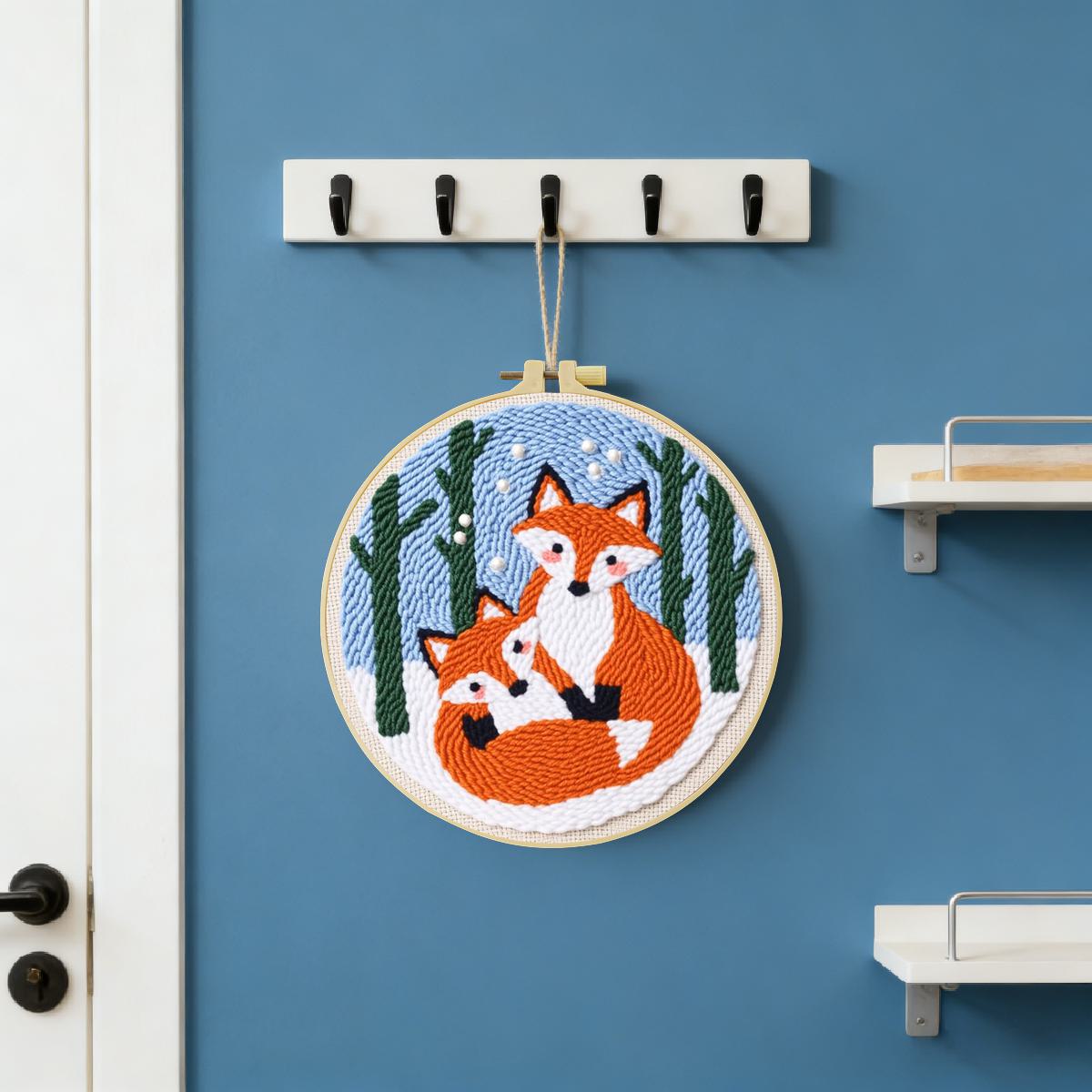 20X20CM/7.87inch Animal - Fox  - Embroidery Paper recension och pris