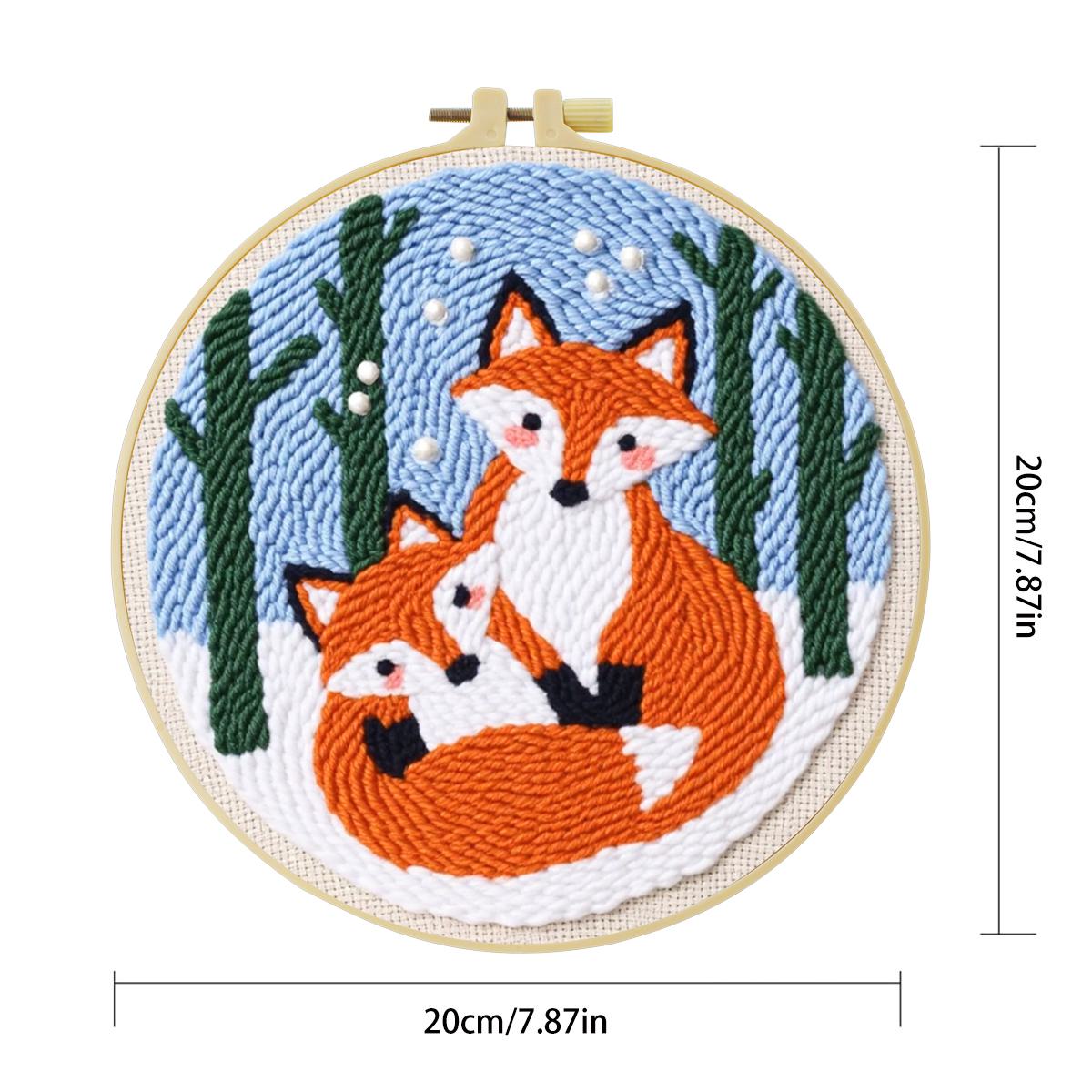 20X20CM/7.87inch Animal - Fox  - Embroidery Paper recension och pris