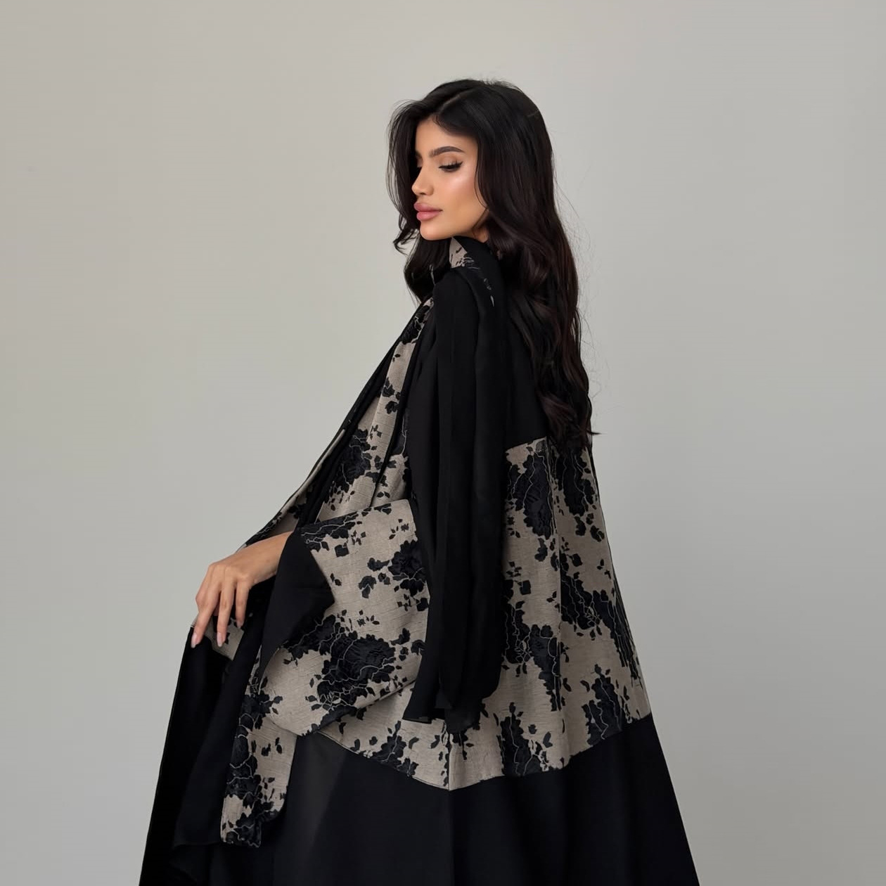 Women Eid Abaya Hijab 2 Piece  - Embroidery Arabic recension och pris