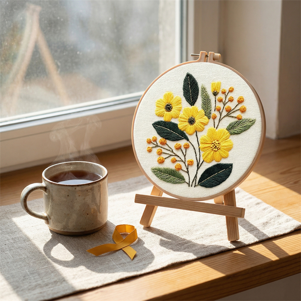 MomoArt DIY Embroidery Kit Flo - Embroidery Daisy Flower recension och pris